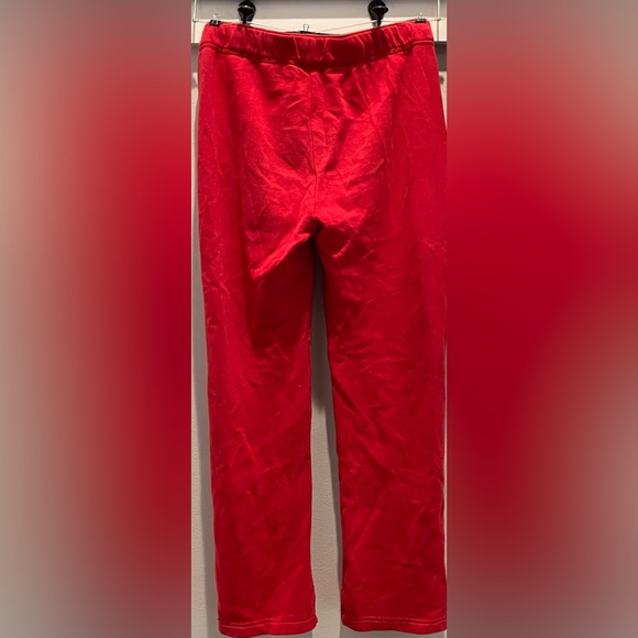 Abercrombie Kids Red Fleece Lined Sweatpants - Size 13/14 - Picture 2 of 9